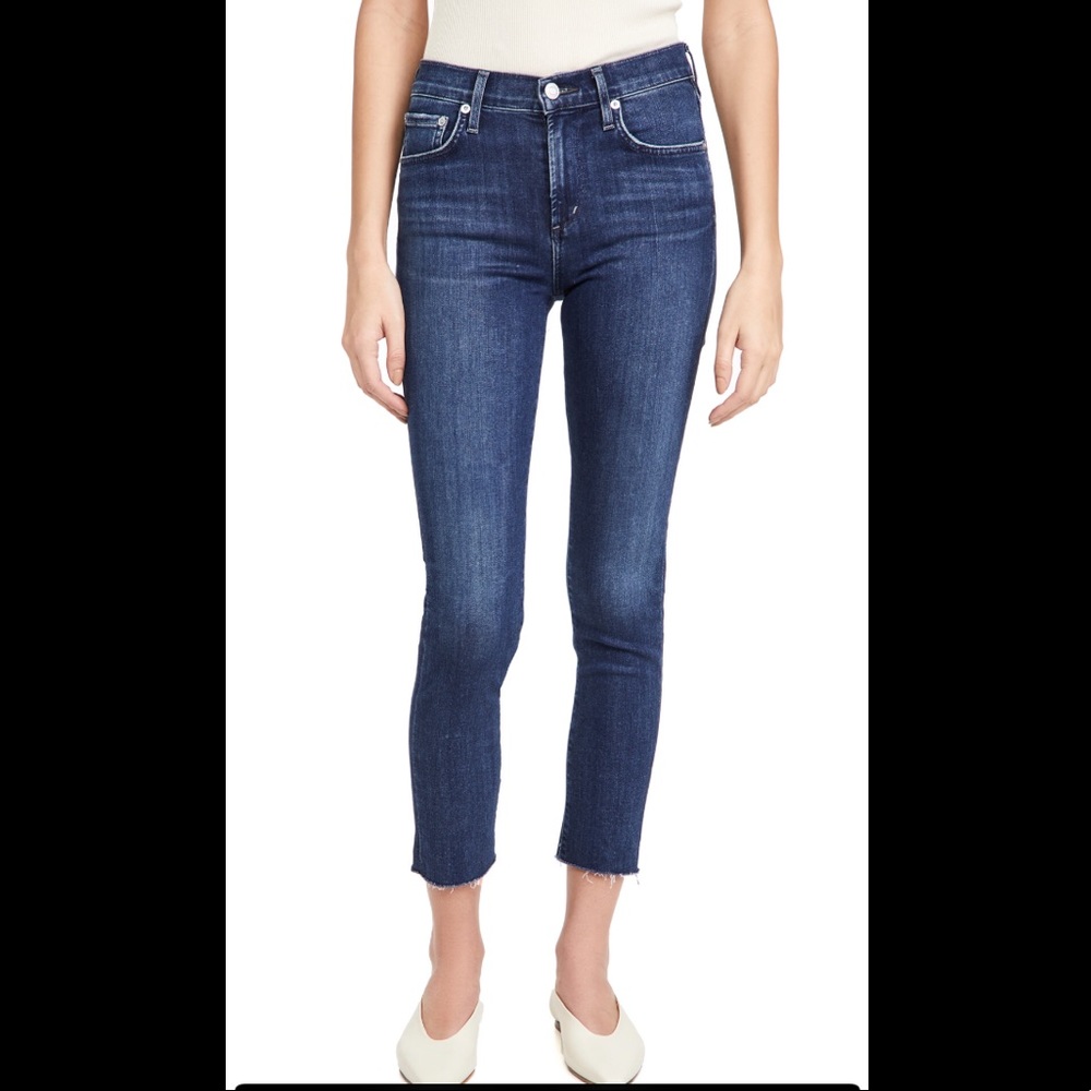 Sophie High Rose Crop Skinny Jeans